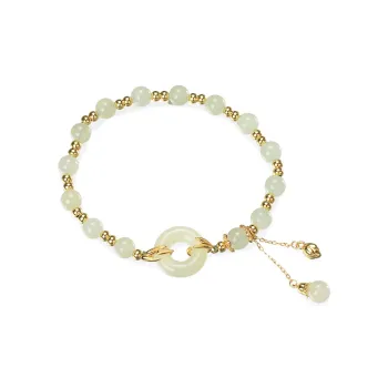 QIANCHANG Bracelets White Jade/Pale Greenish White Jade Women's