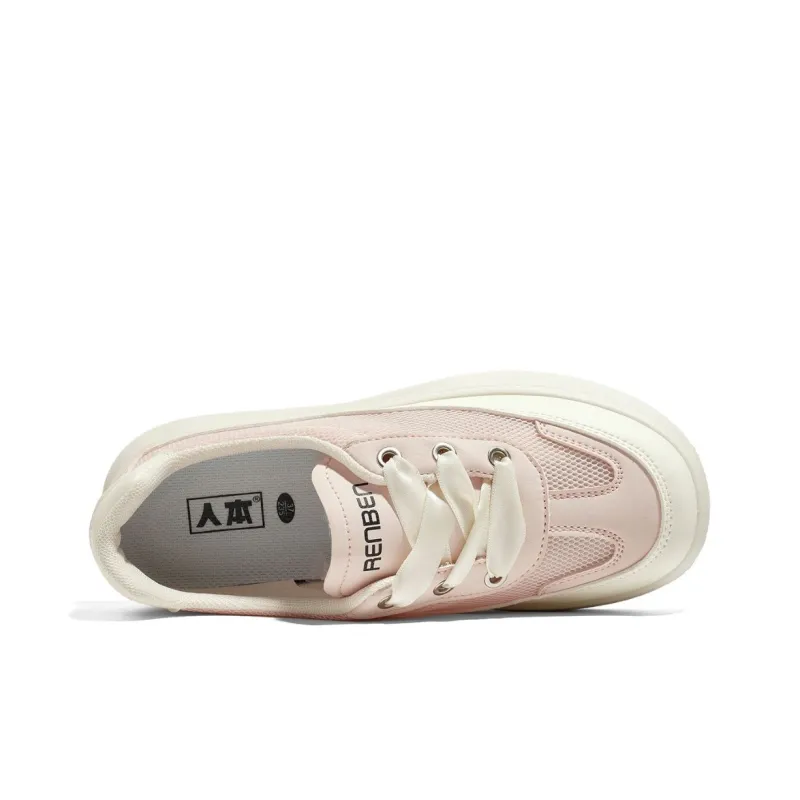 RENBEN Anti Slip And Wear Resistant Height Increasing Low Top Casual Shoes Women's-8