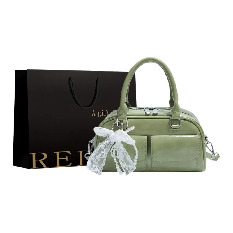 REDOO PU Handbag Women's White/Pink/Blue/Green/Black-6