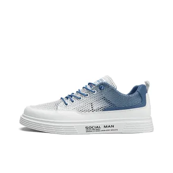 BINGO DUCK Slip Resistant Low Top Skateboard Shoes Men's