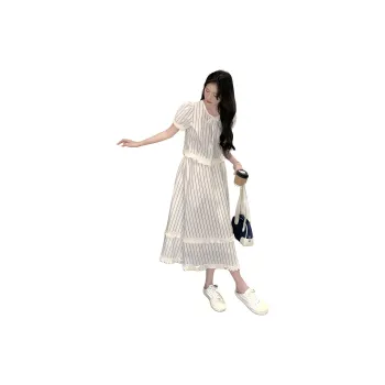Flowers In Water Skirt Set Women's