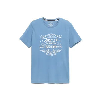 MCS T Shirts Men Sea Blue 714