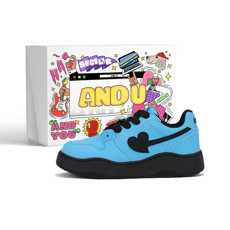 AND U Slip Resistant Cushioning, Abrasion Resistant, Height Increasing Low Top Skateboard Shoes Unisex-52