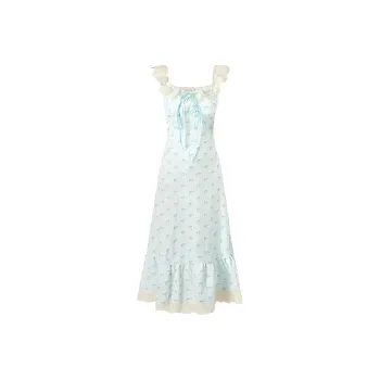POPO.INFO Slip Dresses Women's Blue