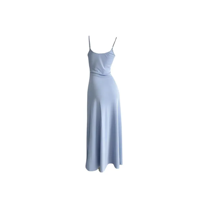 DOKZB Slip Dresses Women's Blue-1