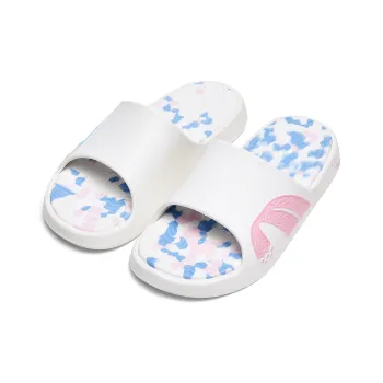 DUANGOU Quiet Slip Resistant Abrasion Resistant Slide Slippers Unisex Two Tone Ice Cream