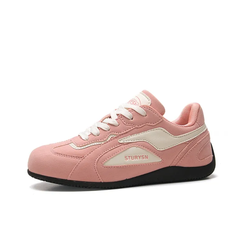 STUR YSN Wear resistant And Lightweight Low Top Skateboard Shoes Women's Light Pink-0