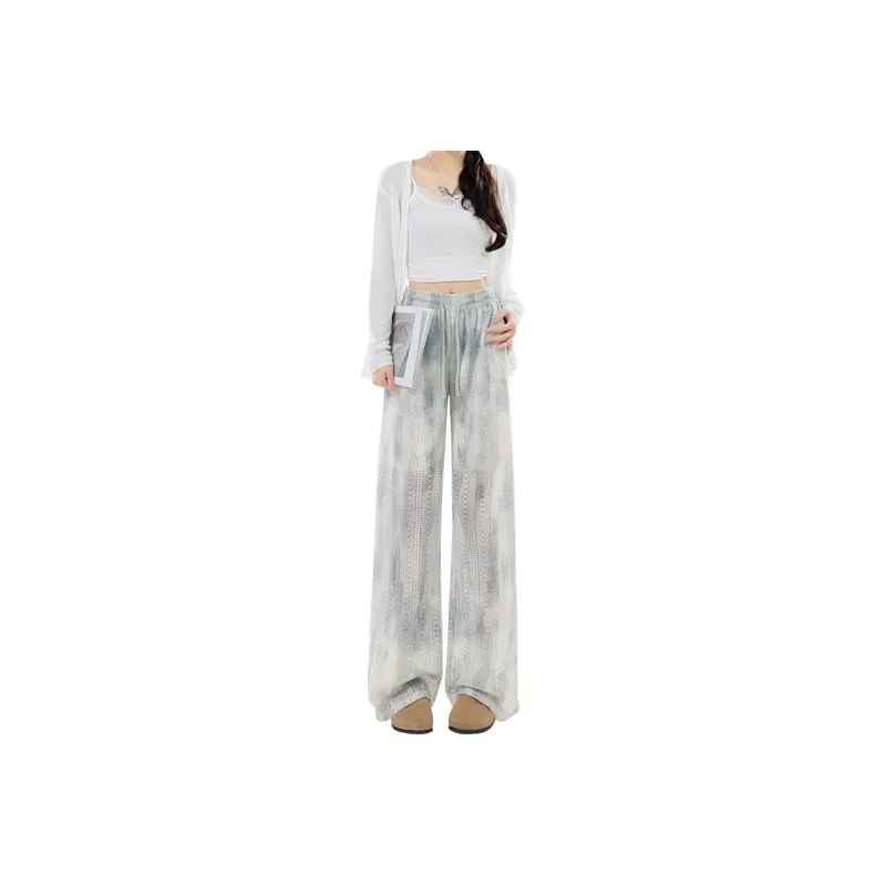 MPOX Casual Pants Women's Blue-0