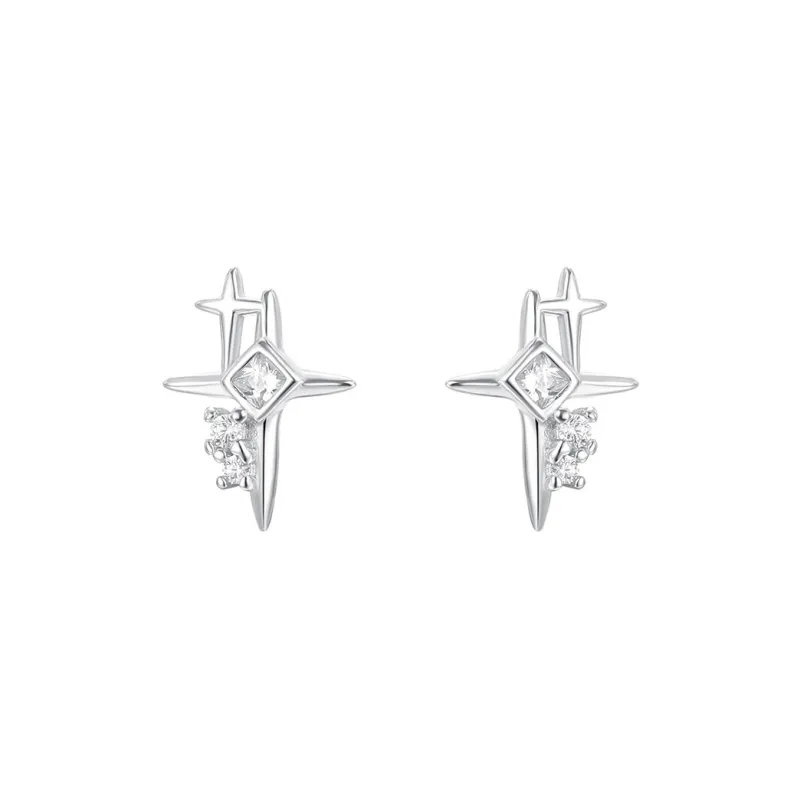 MONI JEWELLERY S925 Silver Stud Earrings Women's-0