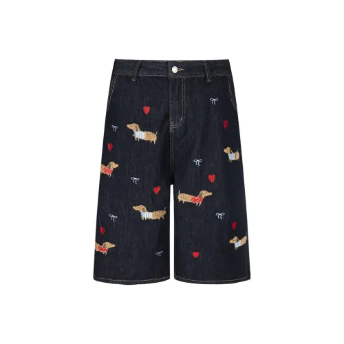 Xmithie Denim Shorts Unisex Black