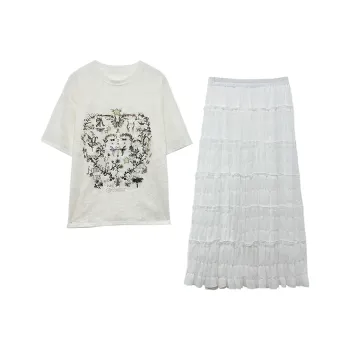 Icicofficial Two Piece Skirt Sets Women's
