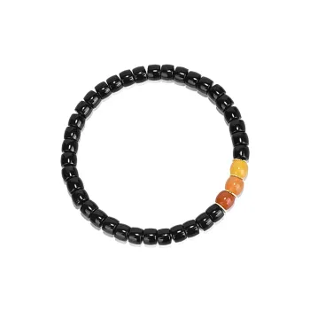Yulan Wenwan Coconut Shell Beads Rainbow Triple Matching Beaded Bracelet Unisex