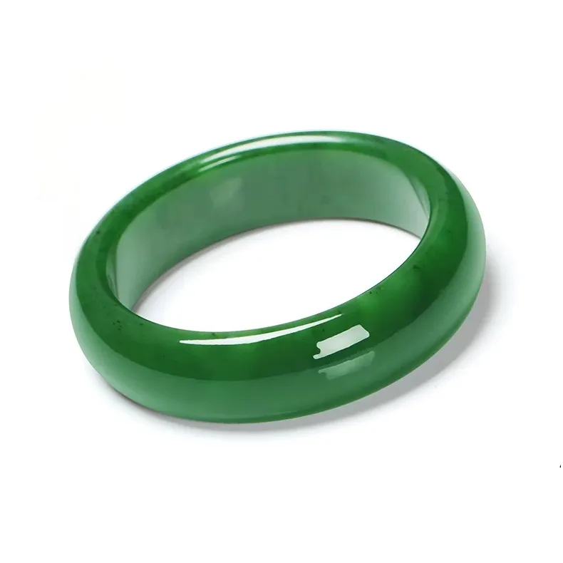 Artisan Lock Heart Jade Bangles Jasper Unisex-2