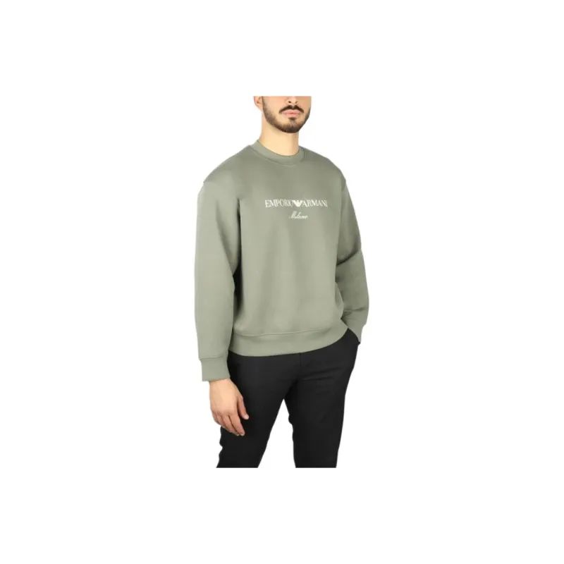 EMPORIO ARMANI Logo print Jersey Sweatshirt-0
