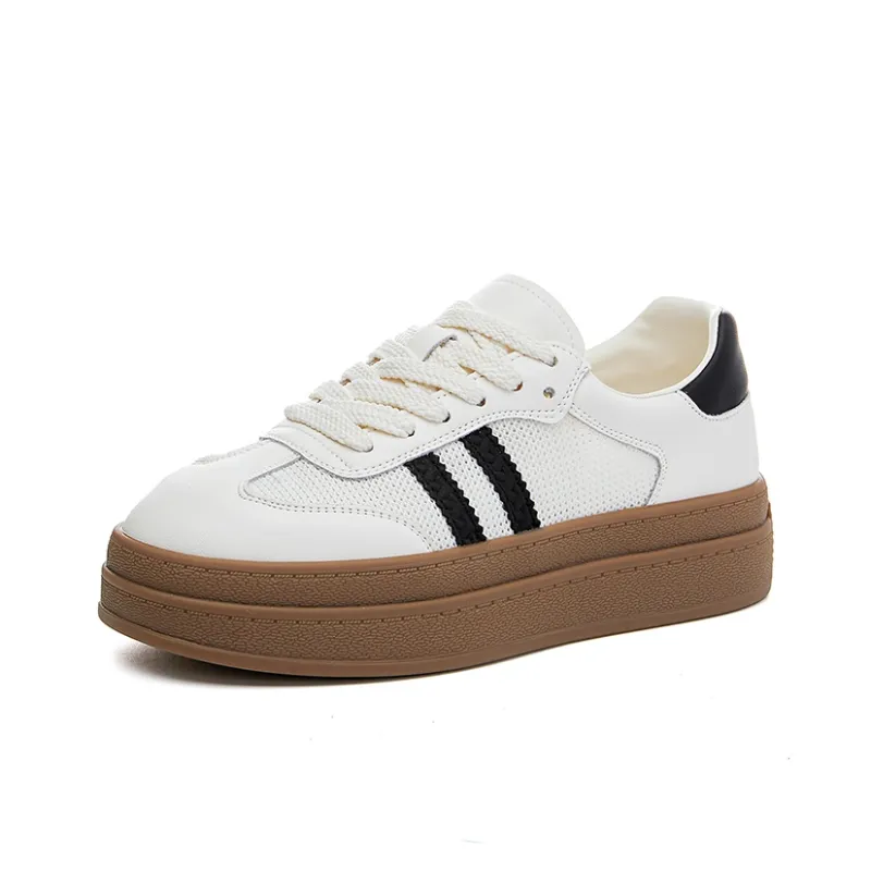APRHE Slip Resistant, Abrasion Resistant, Breathable, Height Increasing Low Top Skateboard Shoes Women's-0