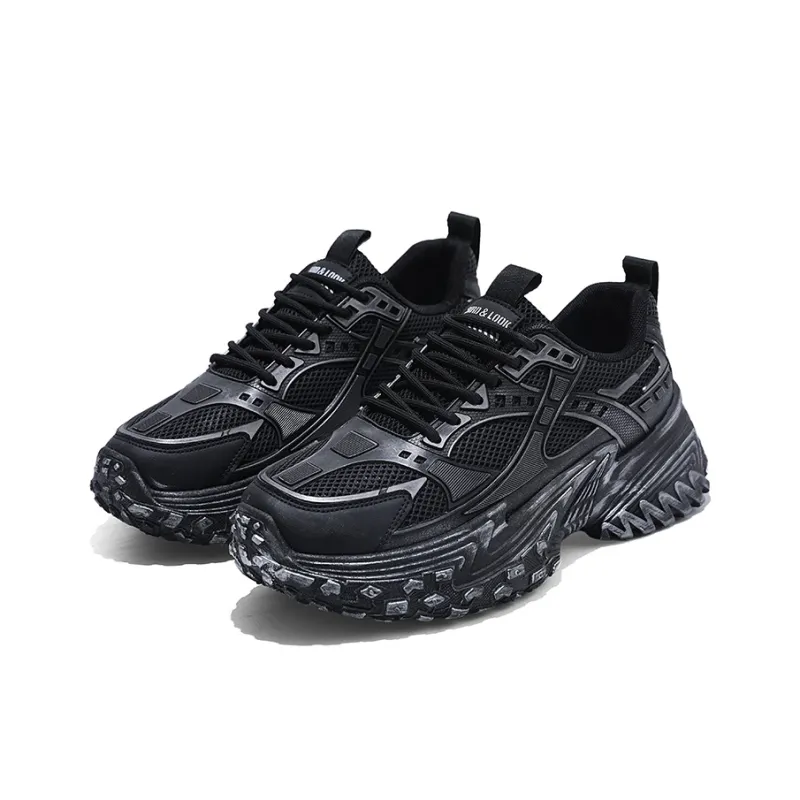 TEXWOOD Slip Resistant Coverage With Impact Resistance Low Top Chunky Sneakers Men's Box-3