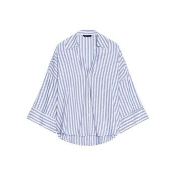ZARA Shirts Women's Blue/White