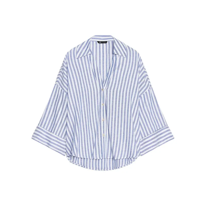 ZARA Shirts Women's Blue/White-0
