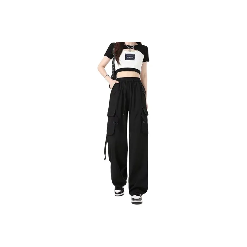 TLONELY1 Casual Pants Women's Black-0