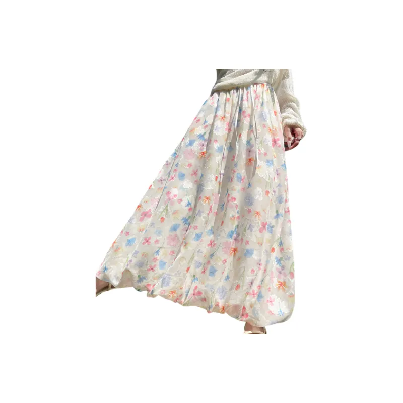 Cotton Gene Casual Long Skirt Women's-1