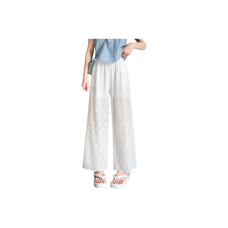 Flowers In Water Casual Pants Women's-4