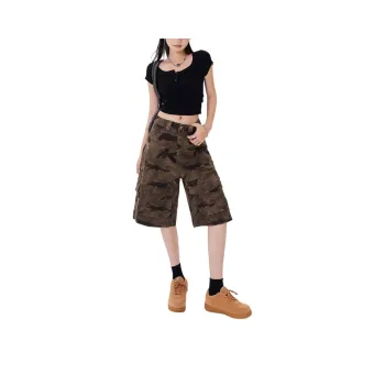 Weles Denim Shorts Unisex Camouflage