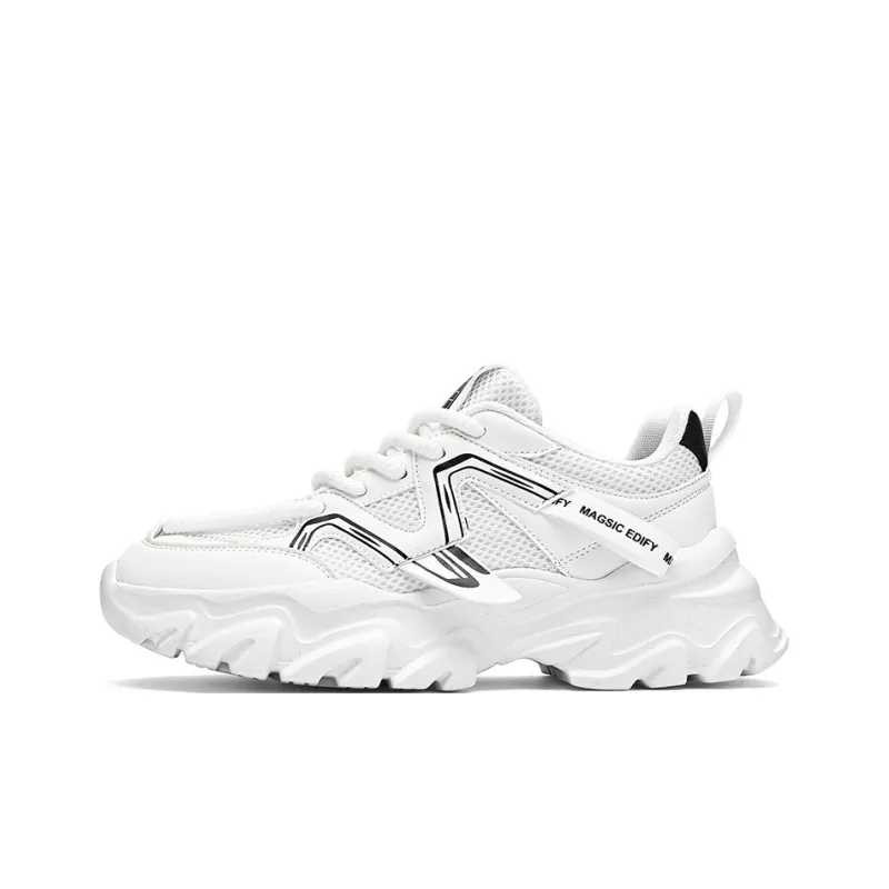 Magelly Shock Absorbers With Slip Resistant And Abrasion Resistant Properties Low Top Chunky Sneakers Men's-5