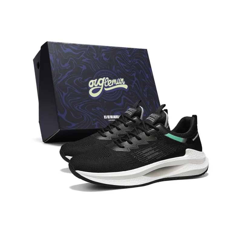 OUGLEMEN Cushioning, Slip Resistant, Abrasion Resistant, Coverage, Rebound Low Top Casual Shoes Men's Box-10