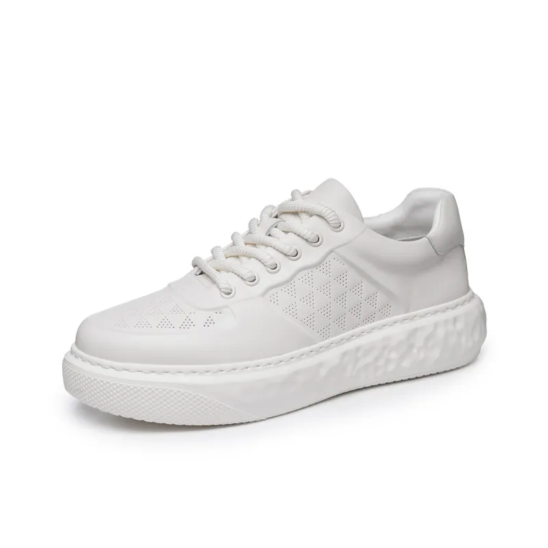 Ritai Low Top Skateboard Shoes Men's White-1