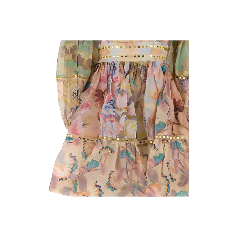 Zimmermann Mirror Floral Printed Mini Dress-4