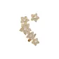 Gold (Clip-on Earrings+Stud Earrings)