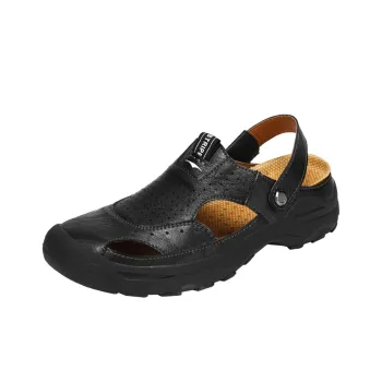 TELENT Slip Resistant Quiet Closed Toe Slippers Men's