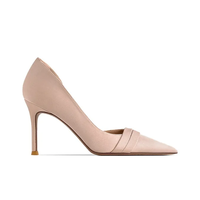 GOSO Slim Heel High Heels Women's Pink-3