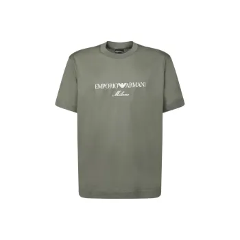 EMPORIO ARMANI Logo embroidered T shirt