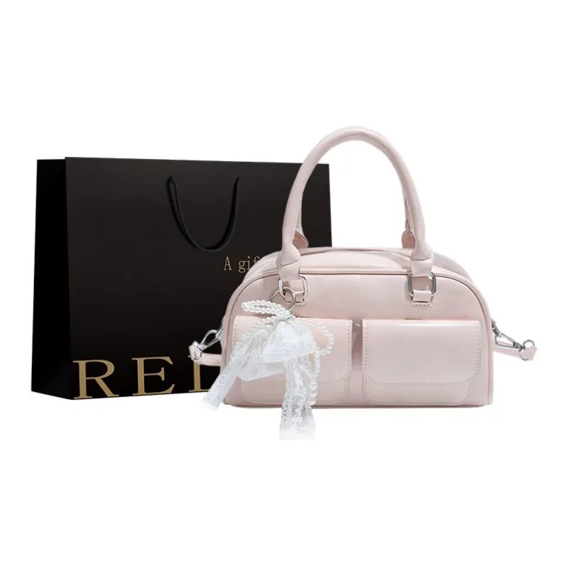 REDOO PU Handbag Women's White/Pink/Blue/Green/Black-2