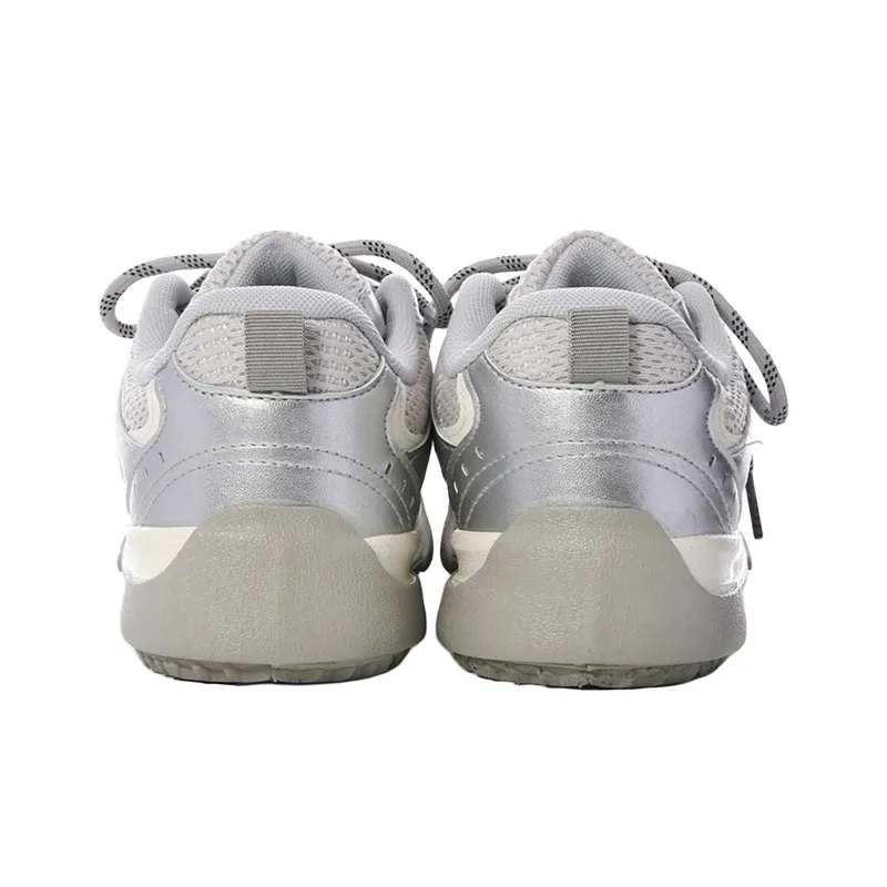 The New Age Family Low Top Skateboard Shoes Women's Silver-3