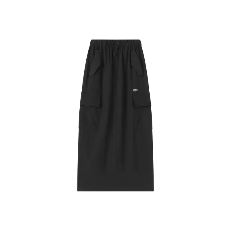LONSDALE Casual Long Skirt Women's Black-0
