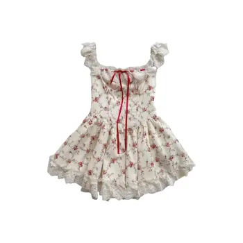 Cotton Gene Slip Dresses Women's Image Color A150