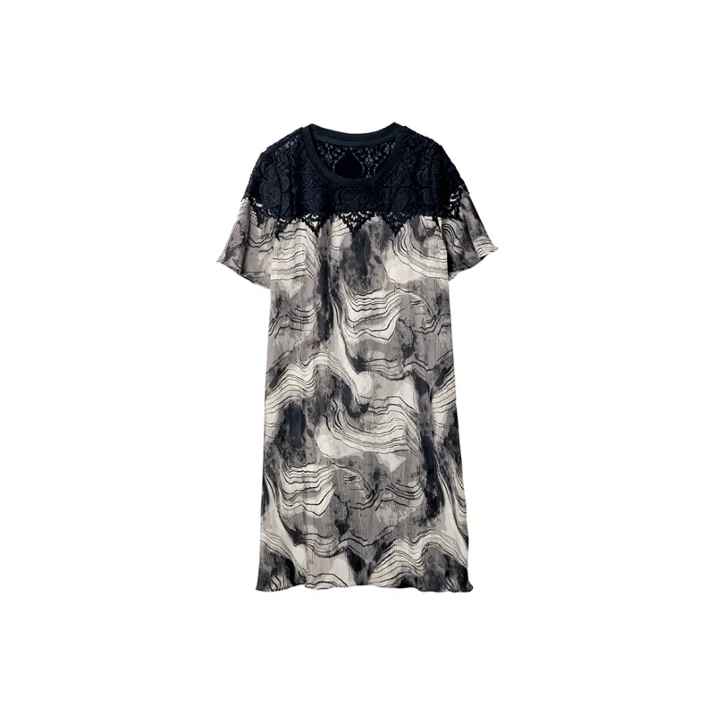 LUYOUYE Short Sleeved Dress Women's-0