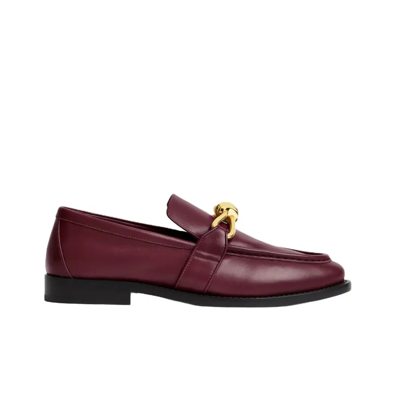 Bottega Veneta Astaire Loafers Women's Burgundy-1