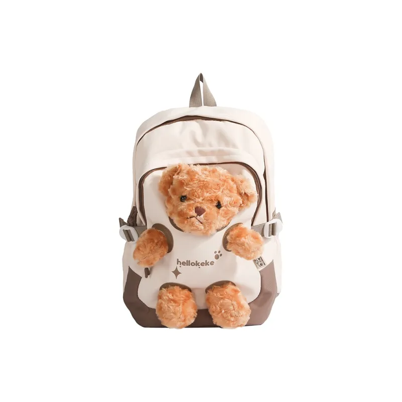 Kewuku Nylon Fabric Backpack Unisex Multicolor-0