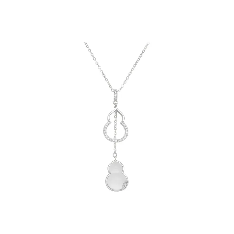 Long Fu Chalcedony Necklaces Women's-0