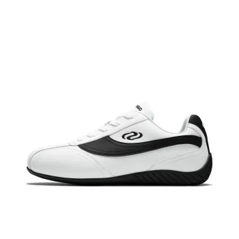 SENGUOGUO Shock Absorbers With Slip Resistant And Abrasion Resistant Properties Low Top Casual Shoes Unisex White Black