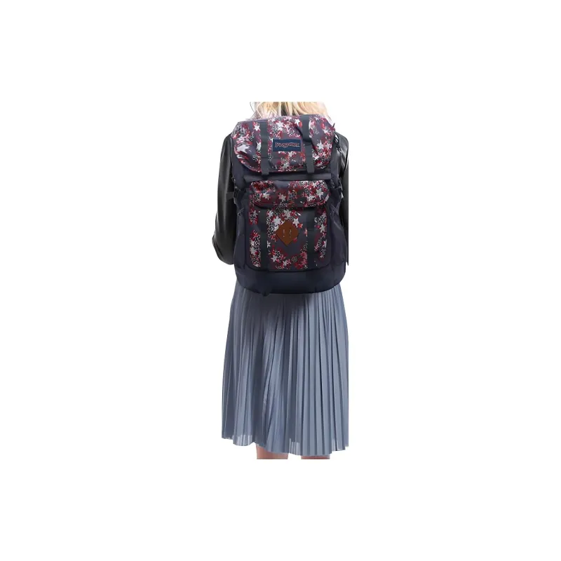 JanSport Polyester Laptop Bag Backpack Medium Size Unisex Floral-4