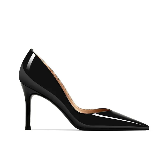 GOSO Slim Heel High Heels Women's Black-2