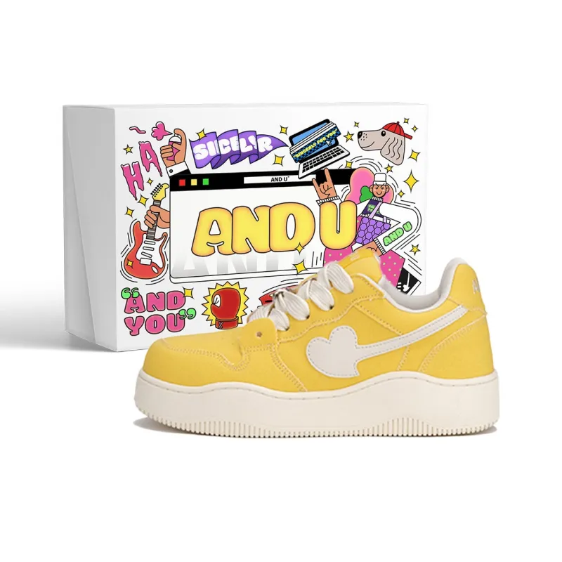 AND U Slip Resistant Cushioning, Abrasion Resistant, Height Increasing Low Top Skateboard Shoes Unisex-76