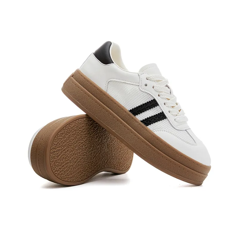 APRHE Slip Resistant, Abrasion Resistant, Breathable, Height Increasing Low Top Skateboard Shoes Women's-3