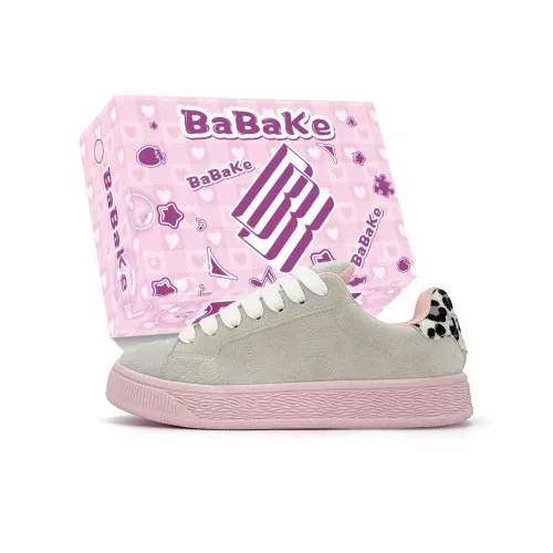 Babak Low Top Skateboard Shoes Women's Pink Leopard Print