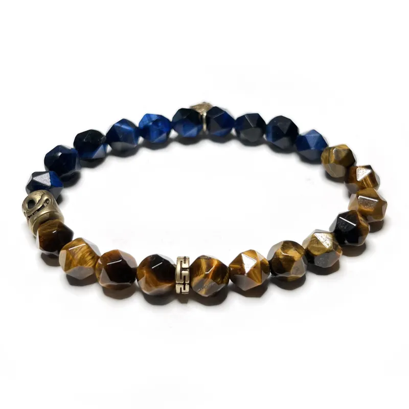 CUIJING Natural Tiger's Eye Stone Bracelets Unisex-3