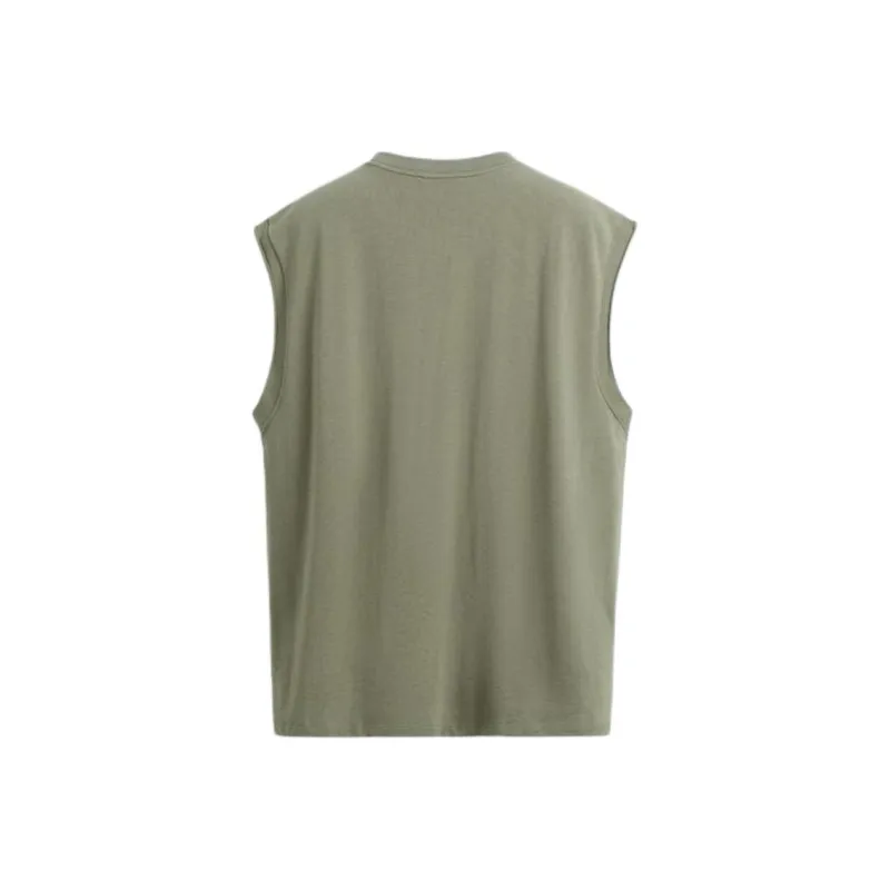 ZARA Tank Tops Men Dark Khaki-1